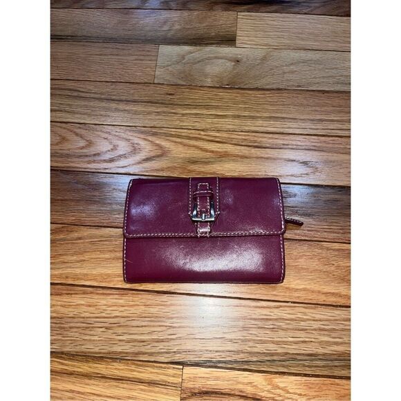 Hype Genuine Leather Wallet Maroon - Picture 1 of 5
